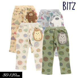 ＜50％OFF＞2023秋冬【BIT'Z/ビッツ】仲良しイエティとビッグフット柄＆丸まる動物柄パンツ≪80cm 90cm 95cm 100cm 110cm 120cm≫子供服 キッズ 女の子 男の子 女児 男児 子ども 長袖 裏毛 新作