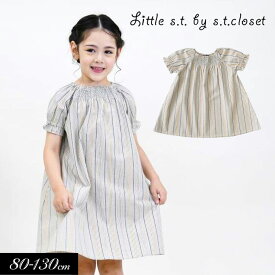 2024夏【Little s.t.by s.t.closet/リトルエスティー】ヴィンテージ ワンピース≪80cm 90cm 100cm 110cm 120cm 130cm≫子供服 キッズ 女の子 女児 子ども かわいい おしゃれ お出かけ