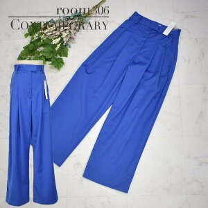 room306 CONTEMPORARY �J���[�p���c ���C�h�p���c �{�g�� 2�^�b�N�y���zWide Tuck Pants R3BT-100403 ��l ���� �u���[/�z���C�g/�u���b�N/�O���[/�x�[�W��/�l�C�r�[ ���z �_�艿����50%OFF�^