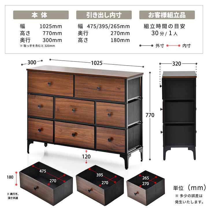 楽天市場】チェスト 引出し収納 アメリカンヴィンテージ TURN CHEST 3  
