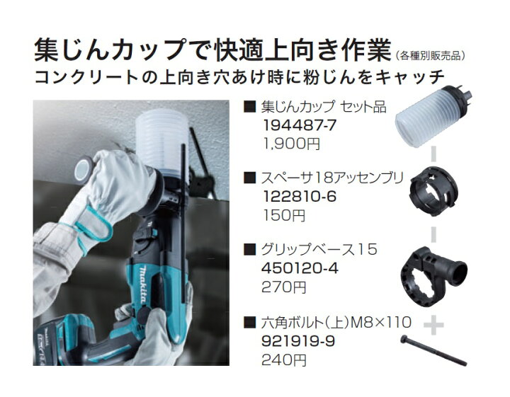 楽天市場】限定大特価!! マキタ 充電式ハンマードリル 14.4V/6.0Ah 