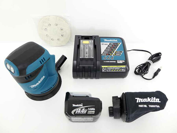 楽天市場】マキタ 充電式ランダムオービットサンダー 125mm 14.4V 