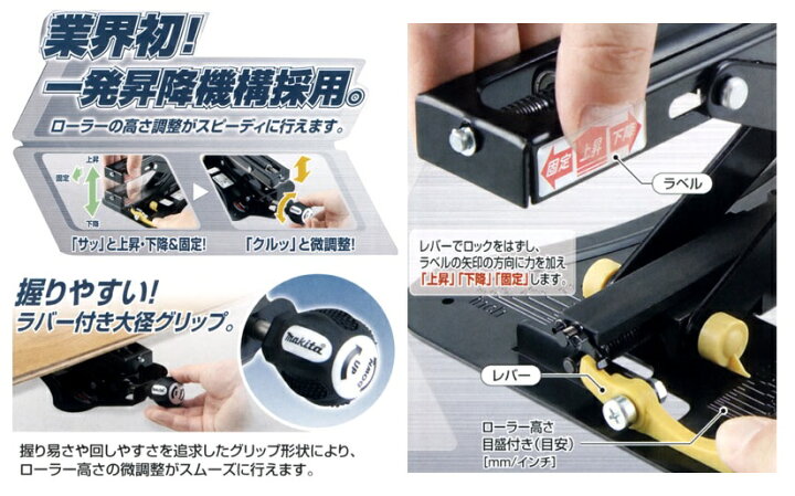 楽天市場】マキタ クイックミニ補助ローラー ＜ A-47450 ＞ 耐荷重800N 