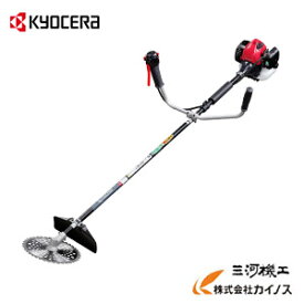 京セラ (旧リョービ) KYOCERA エンジン刈払機 両手ハンドル(左右非対称) 刈刃径255mm ＜EKM270A＞【EKM-270A 刈払機 草刈機 草 草刈り機 高耐久 低振動 軽量 コンパクト】
