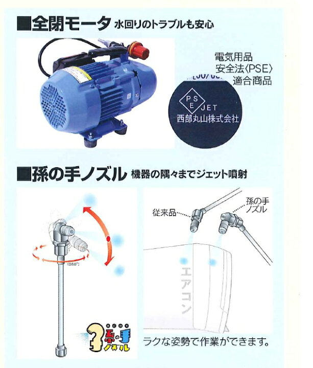 楽天市場】マルヤマ エアコン洗太郎プロリール＜MSW029MR-AC 