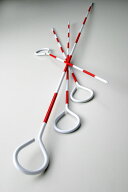 マイゾックス ＜SAP-30＞ピンポール 30cm×6mmφ 1本入【SAP30 測量ポール 赤白ポール トラバーピンポー…