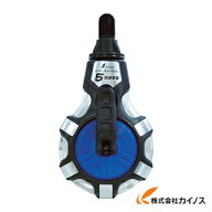 シンワ チョークライン 5倍速手巻 粉付3倍太糸ブルー 77560