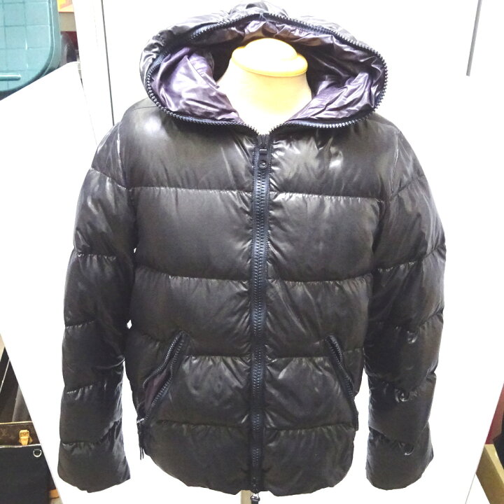 楽天市場 デュベティカ ダウンジャケット Beams Dionisio Size 48 M ブラック パープル 系 質みなみ 二又瀬店 質屋 Duvetica 中古 Ft 質みなみ
