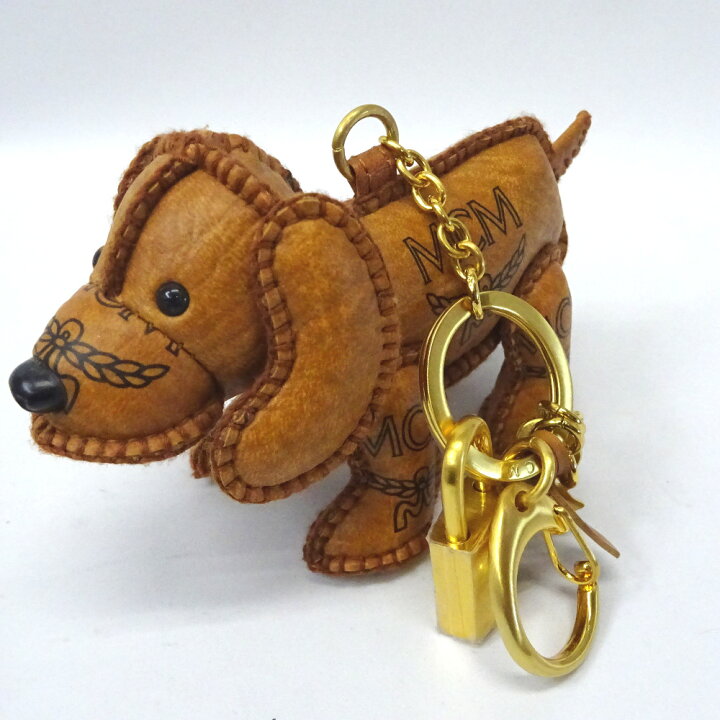 楽天市場】MCM チャーム キーリング キーホルダー 犬 ドッグ MYZ1SVI37  