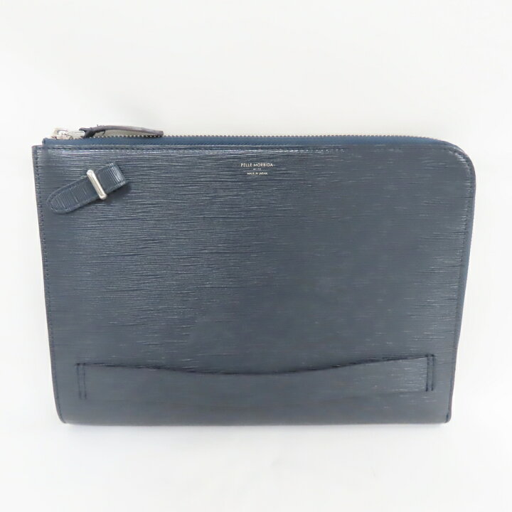 楽天市場】ペッレモルビダ クラッチバッグ キャピターノ ネイビー 中古 