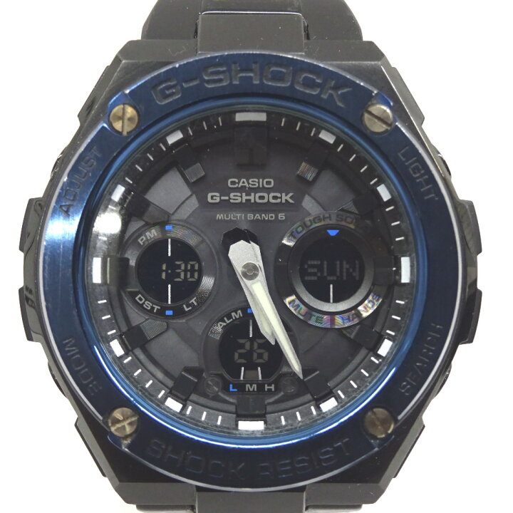 楽天市場】カシオ 腕時計 電波 ソーラー G-SHOCK G-STEEL GST-W110BD  