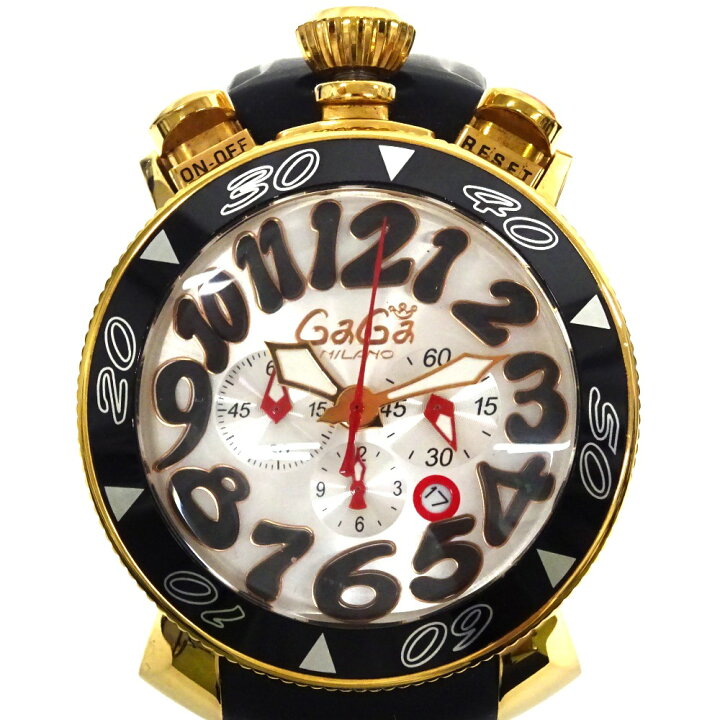 楽天市場】ガガ・ミラノ 腕時計 クォーツ BREVETTATO 48MM クロノ  