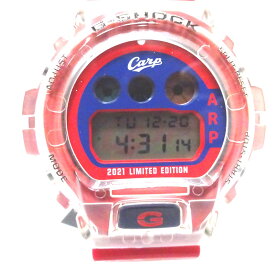 カシオ 腕時計 G-SHOCK 2021年 広島東洋カープ限定モデル DW-6900CARP21-1JR クォーツ メンズ【質みなみ・二又瀬店】【質屋】 CASIO【中古】【新古品・未使用】 Ft1004941