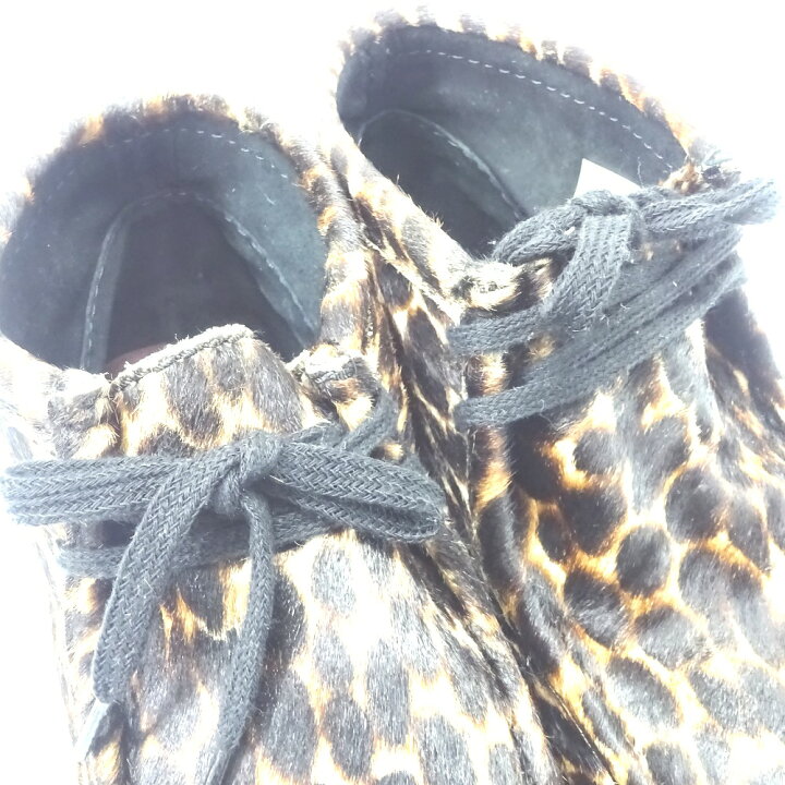 楽天市場】クラークス 靴 ワラビーブーツ レオパード/ヒョウ柄 11826  