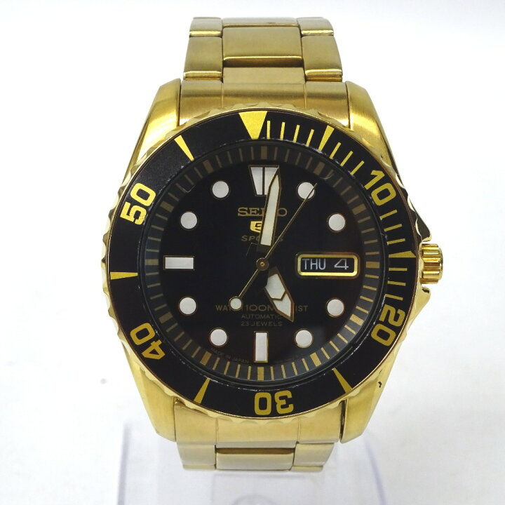 SEIKO 5 SPORTS 7S36-03C0 セイコー5スポーツ メンズ 23石 自動巻き 裏 