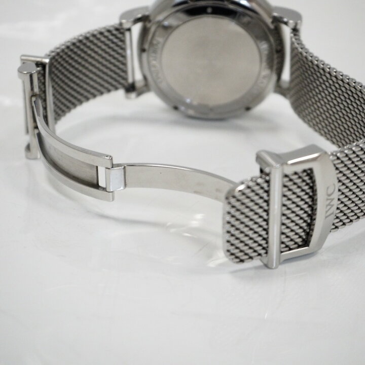 IWC 手巻き レディース メッシュベルト付き 魚マークリューズ 美品 IWC 