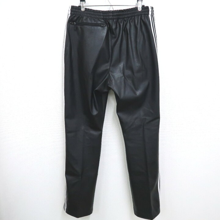 楽天市場】ニードルス×ブレス フェイクレザートラックパンツ ブラック 