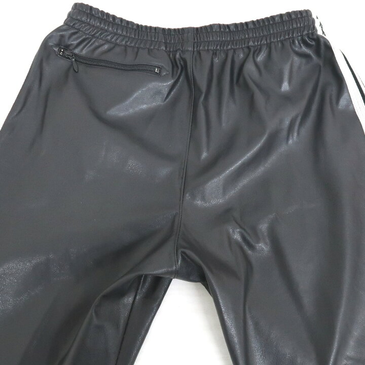 楽天市場】ニードルス×ブレス フェイクレザートラックパンツ ブラック 