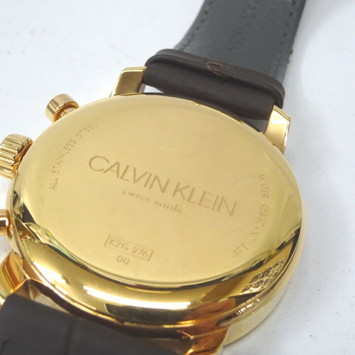 楽天市場】カルバンクライン 腕時計 クロノグラフ K2G276 グレー系文字 