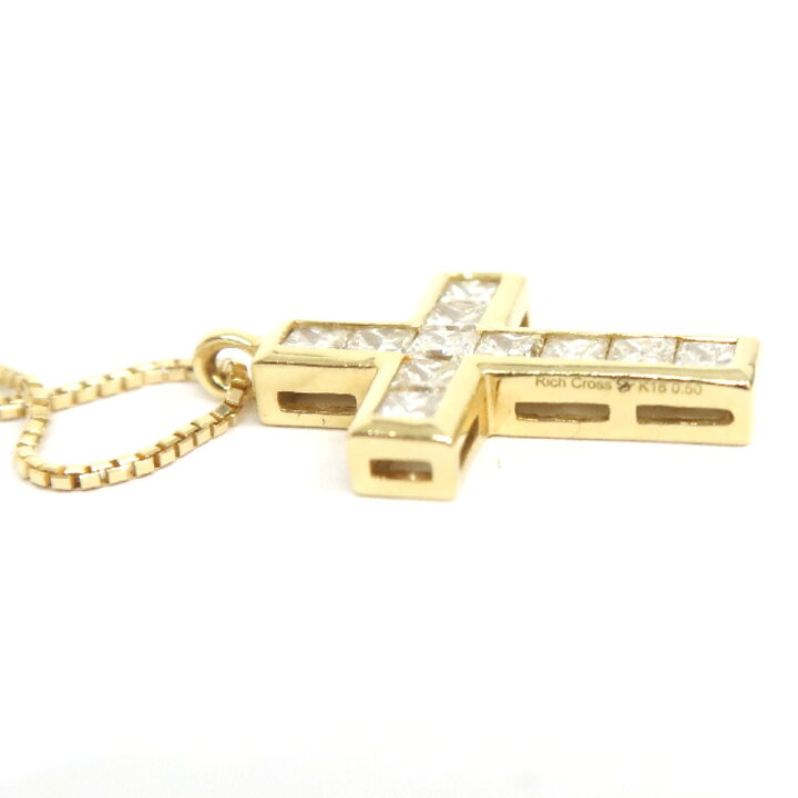 ゆきざき ダイヤモンド ブリリアントカット ネックレス 0.50ct k18