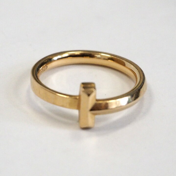 楽天市場】ティファニー リング・指輪 Tワン K18ピンクゴールド Au750  