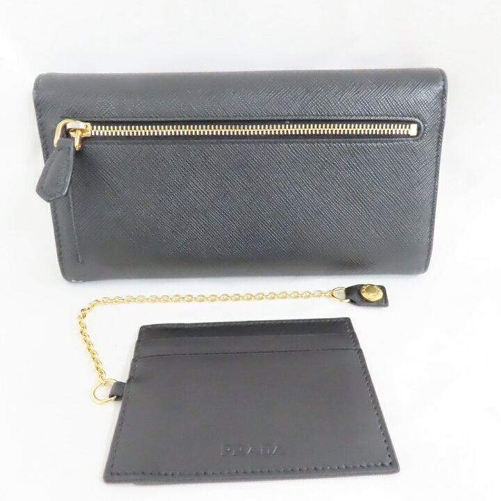 楽天市場】プラダ 長財布 サフィアーノ 1MH037 レディース 黒 PRADA  