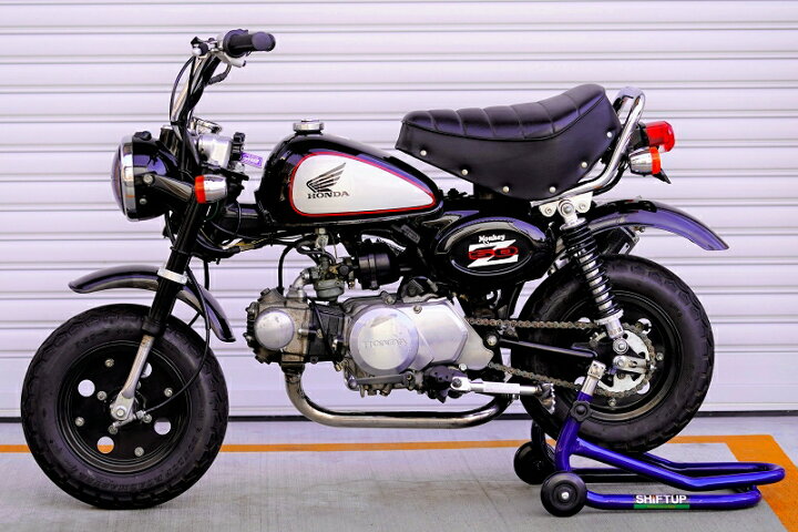 楽天市場】ミニモト Z50Jモンキーレトロクラシックグラブバークローム 