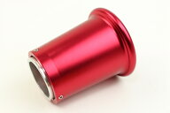 ミニモト KEIHIN PC20キャブレター用ネット付きロングファンネル赤