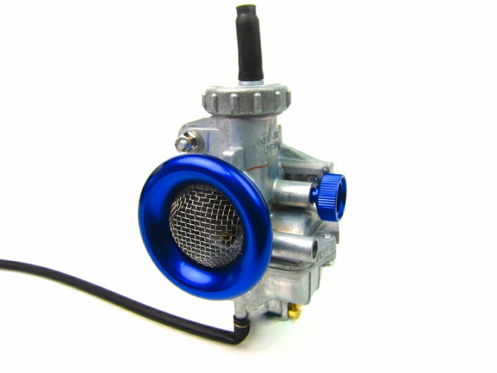 楽天市場】KEIHIN PC20キャブレター用ネット付きファンネル青 