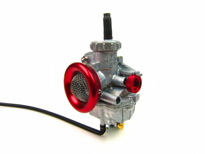 楽天市場】KEIHIN PC20キャブレター用ネット付きファンネル赤 