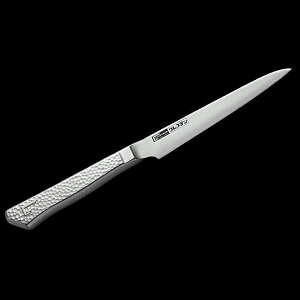 グレステン プロフェッショナルナイフステンレスハンドル 012WSMペティ12cm【送料無料/新潟の包丁/ディンプル/高級包丁/一流シェフ愛用/驚きの切れ味/トマトがきれいに切れる/刃離れ/日本