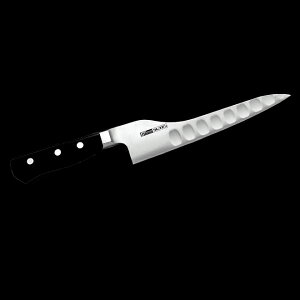 グレステン プロフェッショナルナイフ積層強化木ツバ付ハンドル 018TUKプロティ18cm【送料無料/新潟の包丁/ディンプル/高級包丁/一流シェフ愛用/驚きの切れ味/トマトがきれいに切れる/日