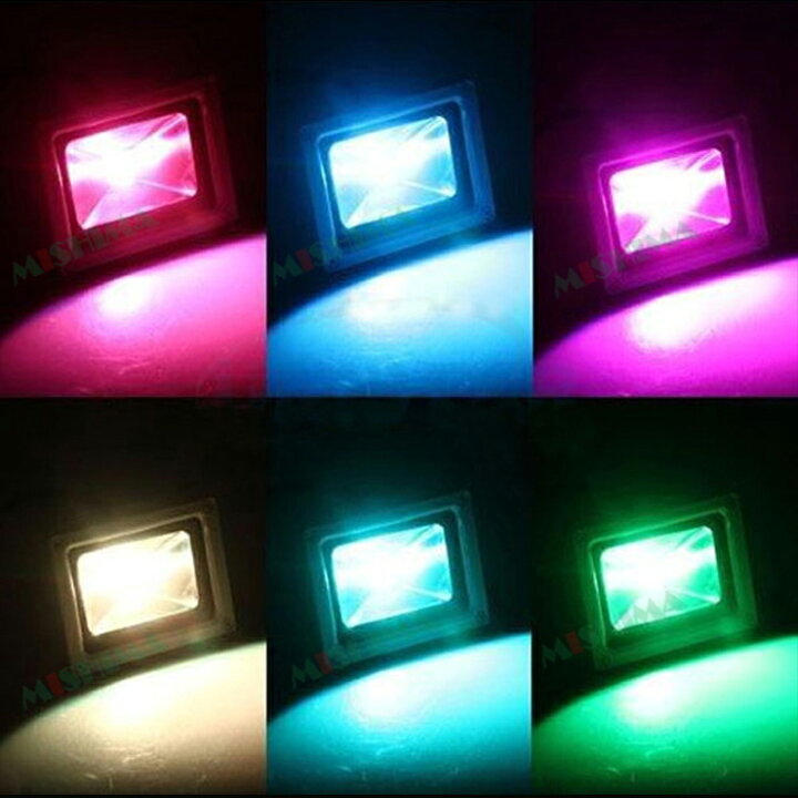 楽天市場】作業灯 投光器 LED LED投光器 【3台】RGB 16色 