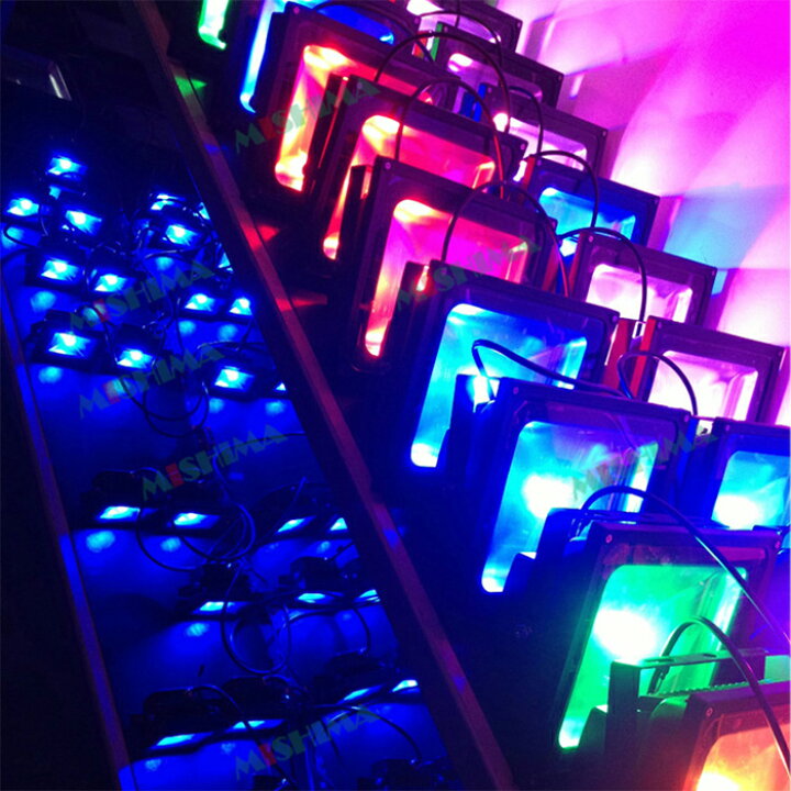 楽天市場】楽天ランキング1位！ 投光器 LED LED投光器 【3台 RGB 16色 