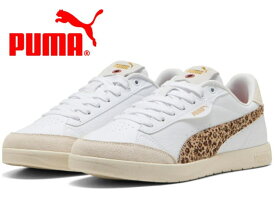 プーマ PUMA レディース ビッキースター アニマル フレイム 404312-01 PUMA VIKKY ローカット スニーカー 女性 靴 シューズ スポーツ 白靴 プーマホワイト 白 ヒョウ柄 かわいい おしゃれ 22.5cm 23cm 23.5cm 24cm 24.5cm 25cm