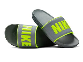 メンズ ナイキ BQ4639 025 低反発 シャワー サンダル オフコート スライド OFFCOURT SLIDE 男性 限定 黄色 ネオンイエロー グレー グリーン キャンプ フェス アウトドア かっこいい ベナッシ アウトドア ビッグロゴ 大きいサイズ 限定 正規品 25cm 26cm 27cm 28cm 29cm