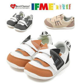 イフミー IFME 20-5305 ベビー キッズ スニーカー イフミー パーク ワンベルト ねこちゃん シューズ 子供靴 男の子 女の子 ローカット 通園 誕生履き かわいい おしゃれ ベルクロ 軽い 幅広 ベージュ グレー ホワイト 猫 幼稚園 保育園 12.5cm 13cm 13.5cm 14m 14.5cm 15cm
