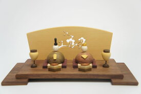 ひな人形　木工房ねこの手　丸雛・A