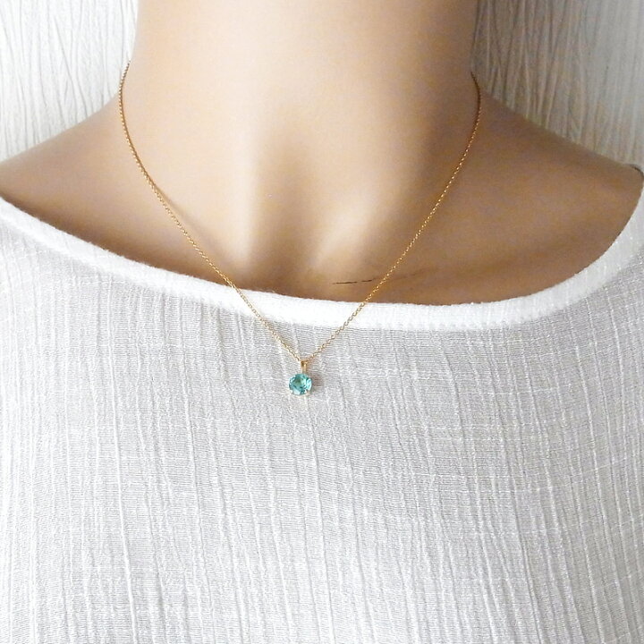 楽天市場】K18 6mm ブルーアパタイト ペンダント トップ チャーム  