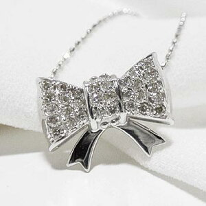 0.26ct�_�C���̉������{���^K18WG�l�b�N���X�ysmtb-TD�z�ysaitama�z