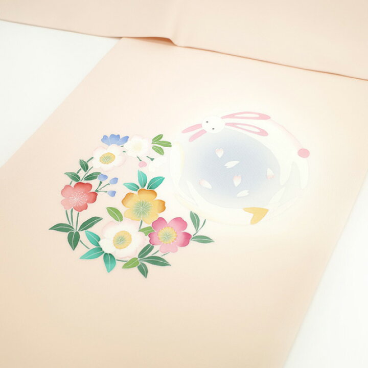 楽天市場】【新古品】 名古屋帯 九寸 正絹 塩瀬 手描き 薄ピンク 