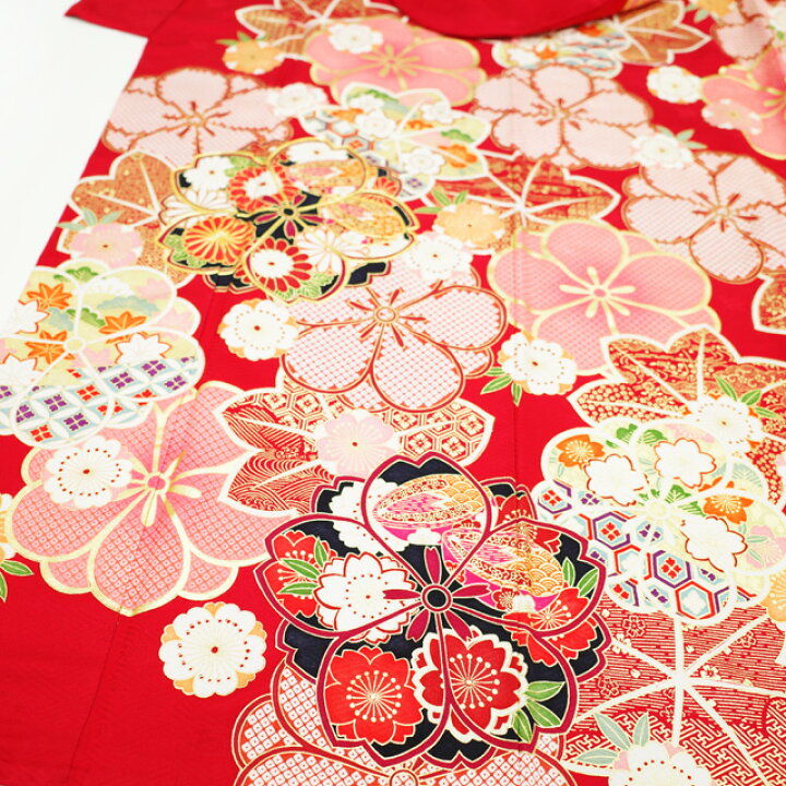 楽天市場】【中古】 振袖 リサイクル着物 正絹 袷 金駒刺繍 金彩加工 