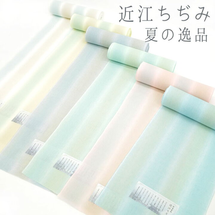 楽天市場】【週間ランキング1位】 近江ちぢみ 夏物 着物 反物 縮み 綿 