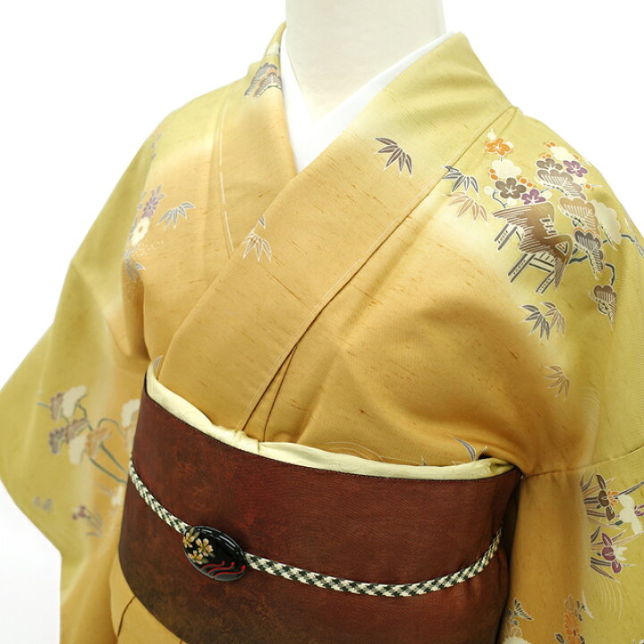 楽天市場】【新古品】 紬 訪問着 着物 正絹 袷 作家物 天然賛歌 手染め 