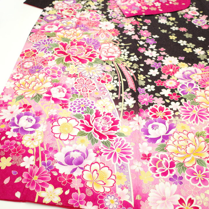 楽天市場】【中古】 振袖 リサイクル 着物 正絹 袷 金彩加工 刺繍 
