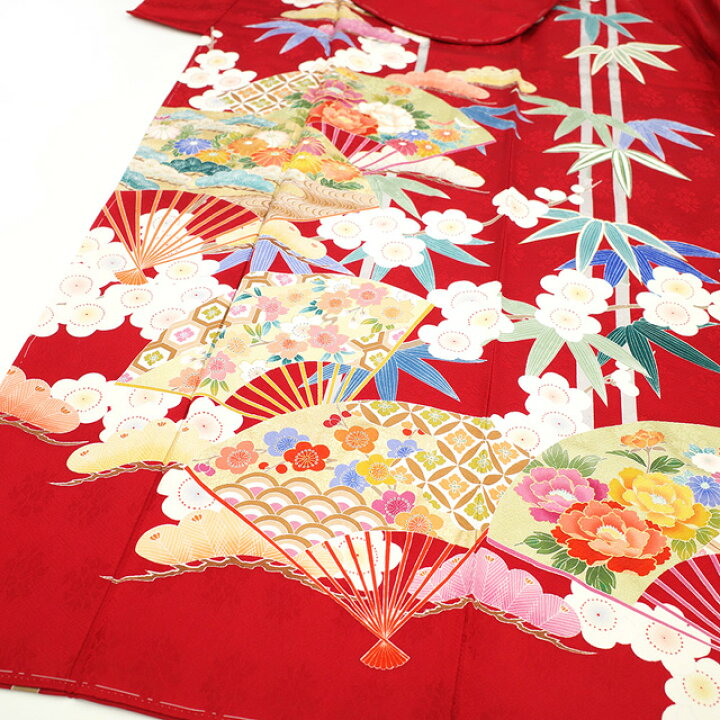 金駒刺繍 金彩 松竹梅 雲模様 鹿の子 振袖 成人式 着物 のたまい 032a p 