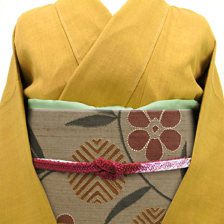 楽天市場】【新古品】 袋帯 未使用 正絹 縦節紬 刺し子 手刺繍 手染め 
