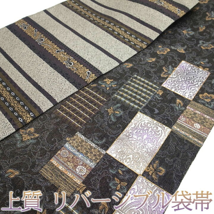 楽天市場】【新古品】上質 袋帯 金唐革 金通し 金駒刺繍 唐草 唐花草 
