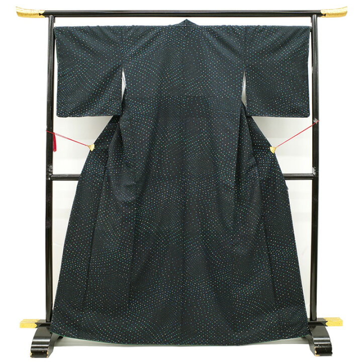 楽天市場】【新古品】 結城紬 袷 着物 二代目 川村久太郎 染め柄 正絹  