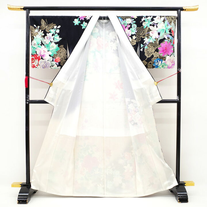 楽天市場】【新品】 訪問着 着物 正絹 袷 フォーマル 金彩加工 ラメ糸 